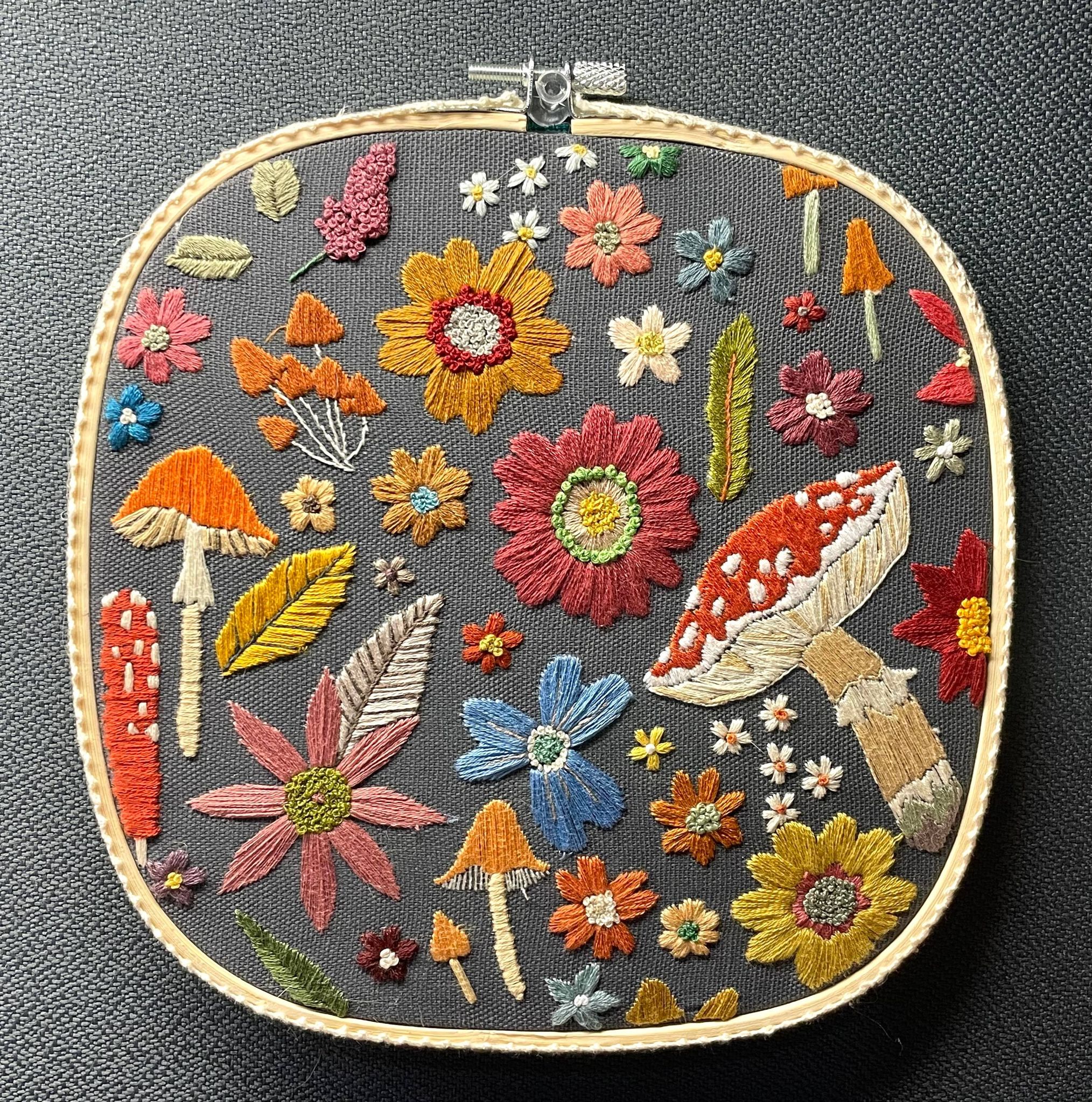 Fall Favorites Embroidery Finished Embroidery Piece